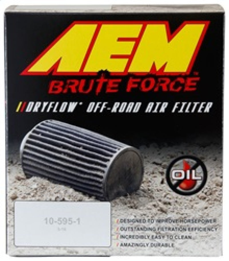 AEM Dryflow 3.25in. X 5in. Round Tapered Air Filter 21-2110BF