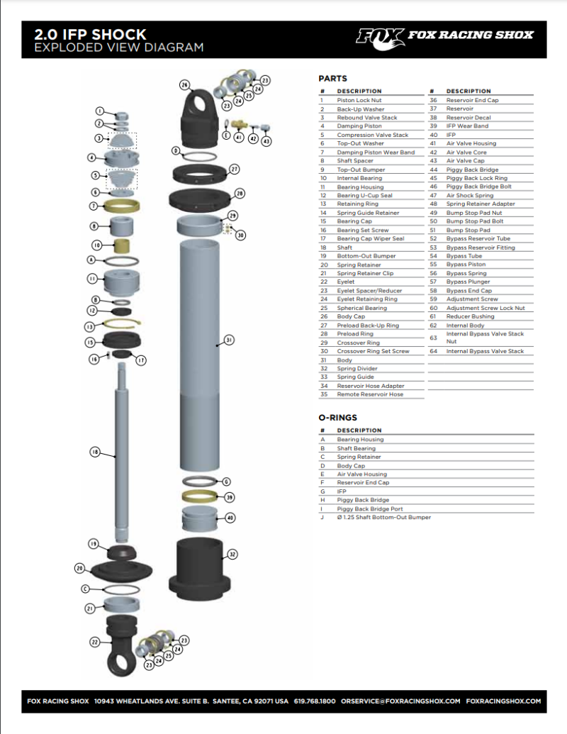 Fox Replacement Hose - 7/16-20 O Ring Boss x 7/16-20 O Ring Boss 12.00 TLG - Off Road Only 023-05-037-A