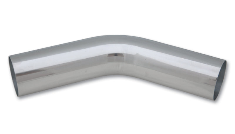 Vibrant 3.5in O.D. Universal Aluminum Tubing (45 degree bend) - Polished 2890