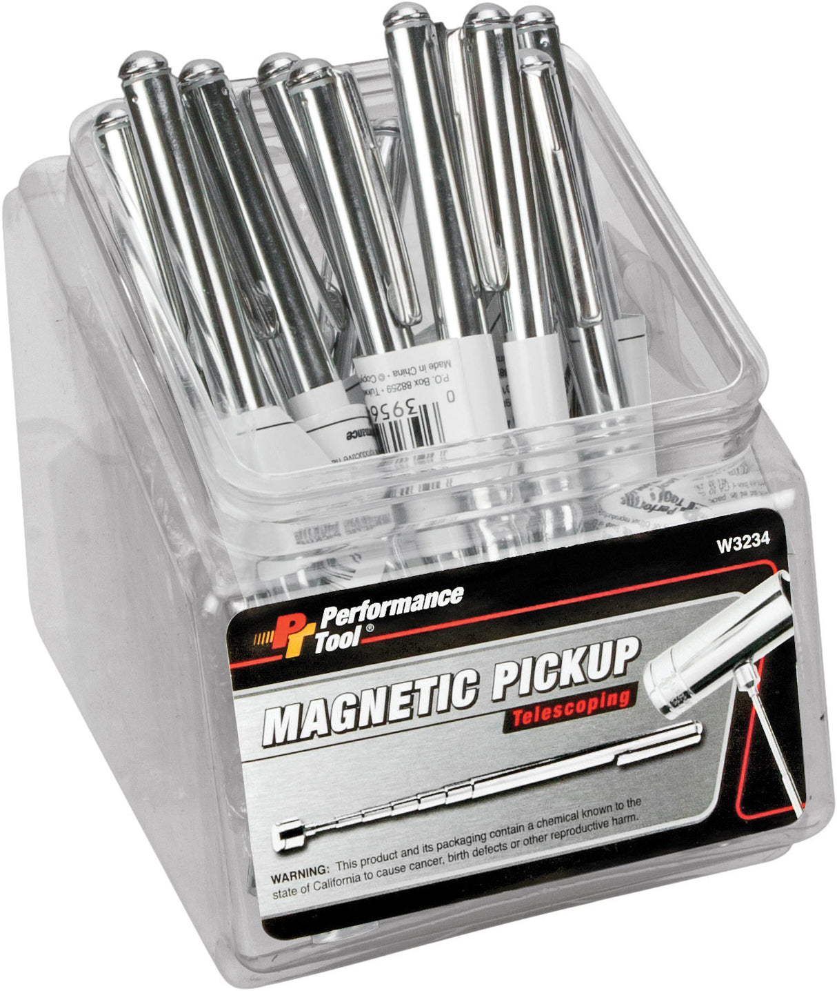 PERFORMANCE TOOLPocket Magnet Retriever/12 Pk W/Fishbowl Counter DisplayW3234