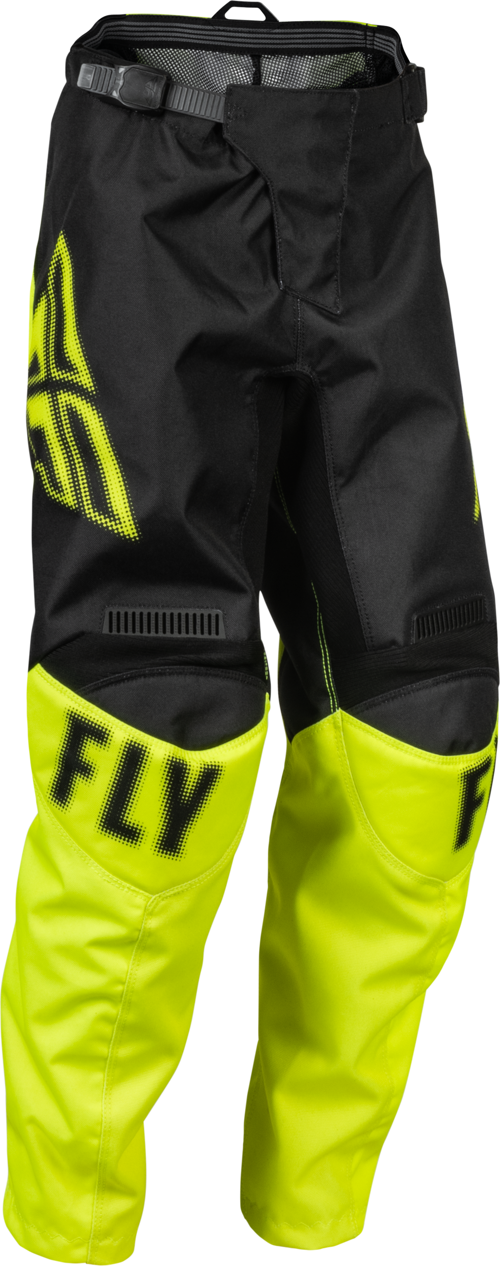 FLY RACING Youth F-16 Pants Black/Hi-Vis Sz 18 376-23018