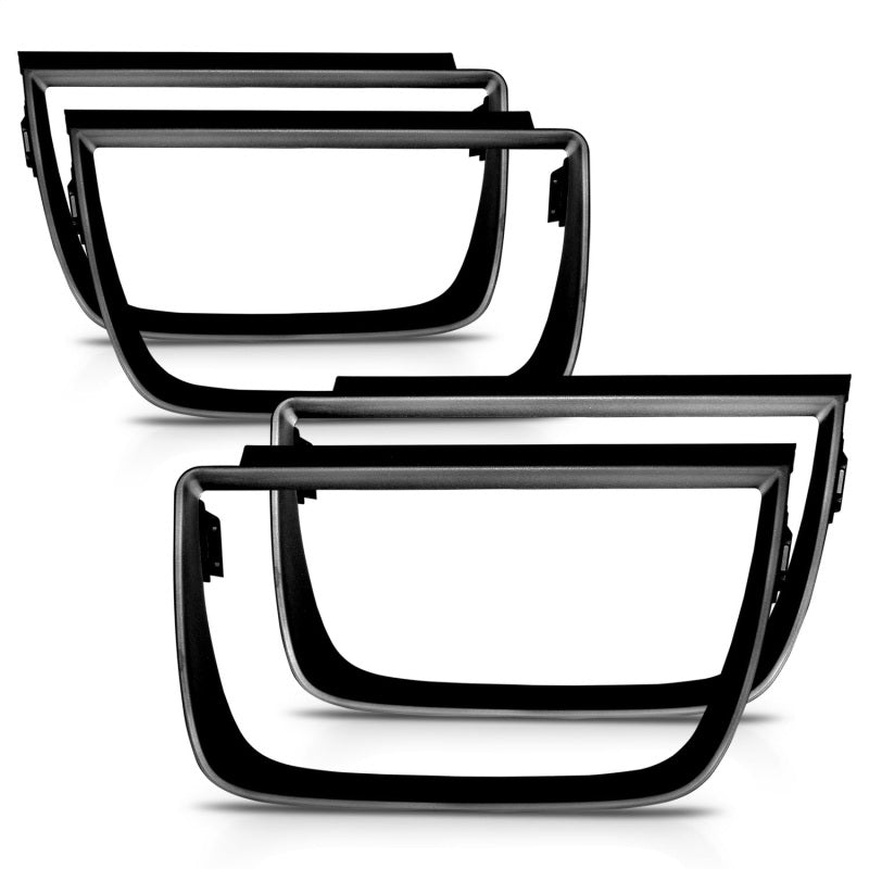 ANZO Taillight Bezels 2010-2013 Chevrolet Camaro Taillight Bezels - 4pc Flat Black 351001