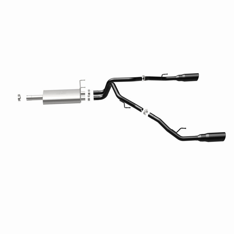 Magnaflow 09-15 Dodge Ram 1500 V8 Dual Spilt Rear Exit Black Stainless C/B Perf Exhaust 15363