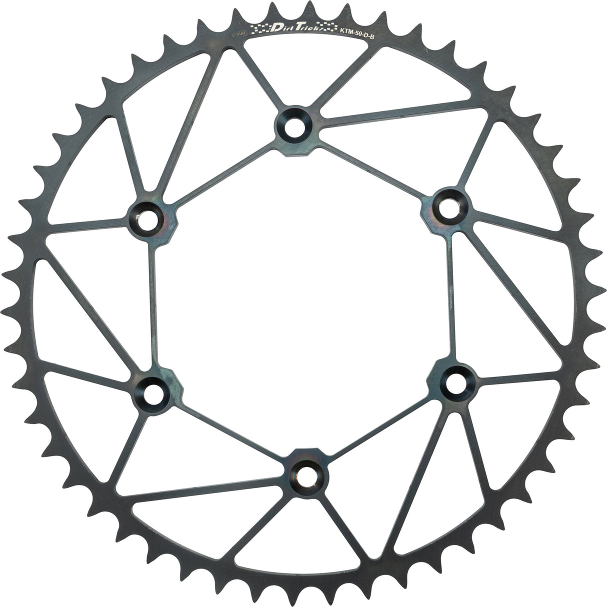 DIRT TRICKS Rear Sprocket Chromoly 45t-520 Blk Ktm/Hus/Gas KTM-45-D-B