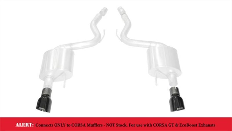 Corsa 15-17 Ford Mustang GT 3.0in Inlet / 4.5in Outlet Black PVD Tip Kit (For Corsa Exhaust Only) 14346BLK
