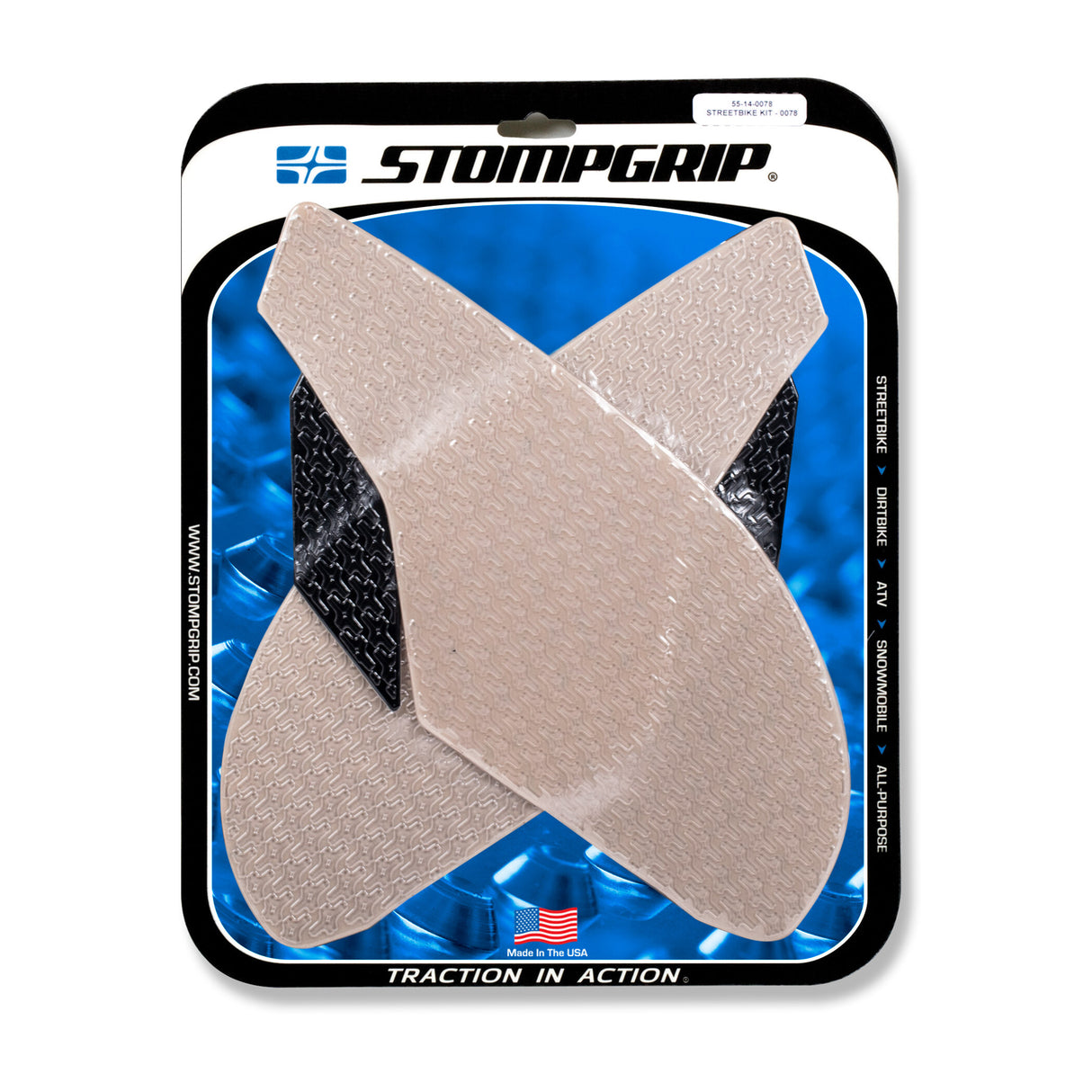 STOMPGRIP Tank Pad Kit Icon Clear/Black 55-14-0078H