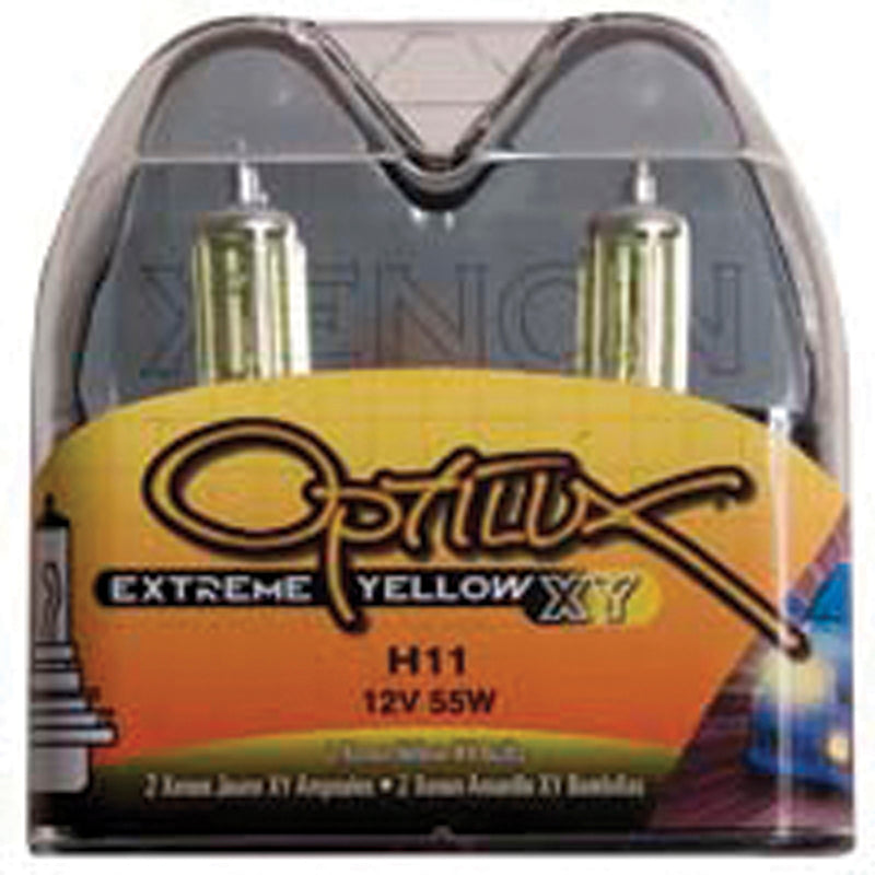 Hella Optilux H11 55W XY Extreme Yellow Bulbs (Pair) LAH71071132