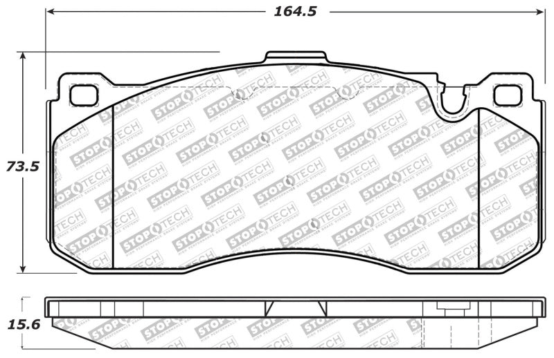 StopTech Performance 08-09 BMW 128i/135i Coupe Front Brake Pads 309.1371