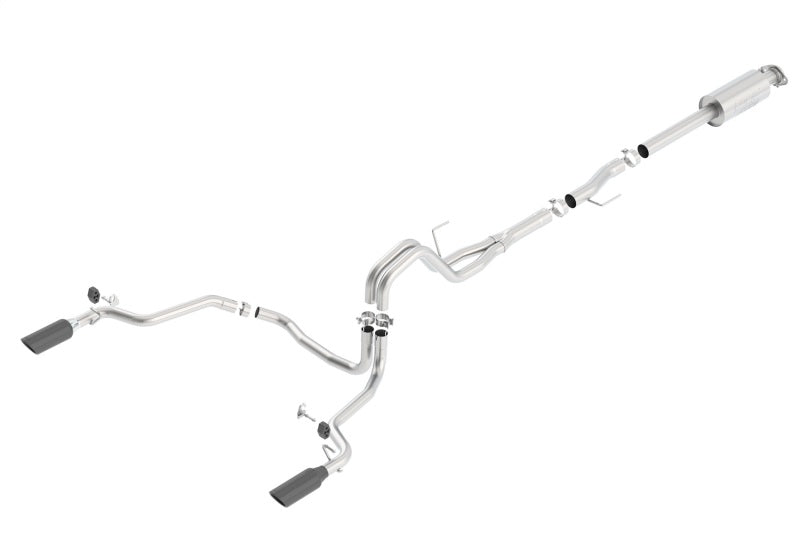 Borla 15-16 Ford F150 3.5L EcoBoost Ext. Cab Black Chrome CB Exht ATAK Single Split Rear Exit 140616BC