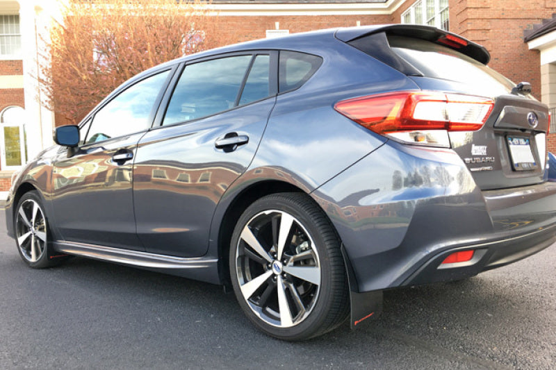 Rally Armor 2017+ Subaru Impreza UR Black Mud Flap w/ Red Logo MF45-UR-BLK/RD