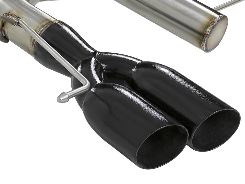 aFe MACHForce XP 08-13 BMW 135i L6-2.0L N54/N55 3in. 304 SS Axle-Back Exhaust w/Black Tips 49-36302-B