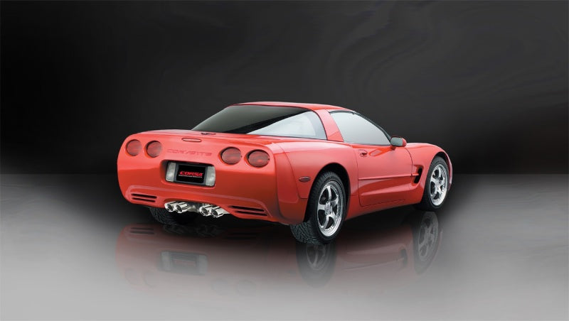 Corsa 97-04 Chevrolet Corvette C5 Z06 5.7L V8 Polished Xtreme Cat-Back + XO Exhaust 14114
