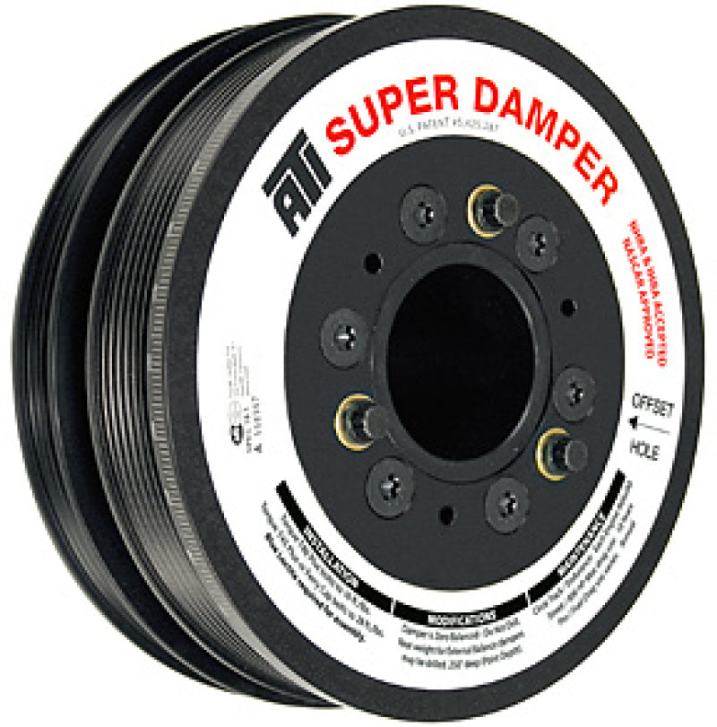 ATI Damper - 6.78in - Alum - 6 Grv - 10 Percent UD - LS1/LS2 - F & V Body - No A/C - 3 Ring ATI917277