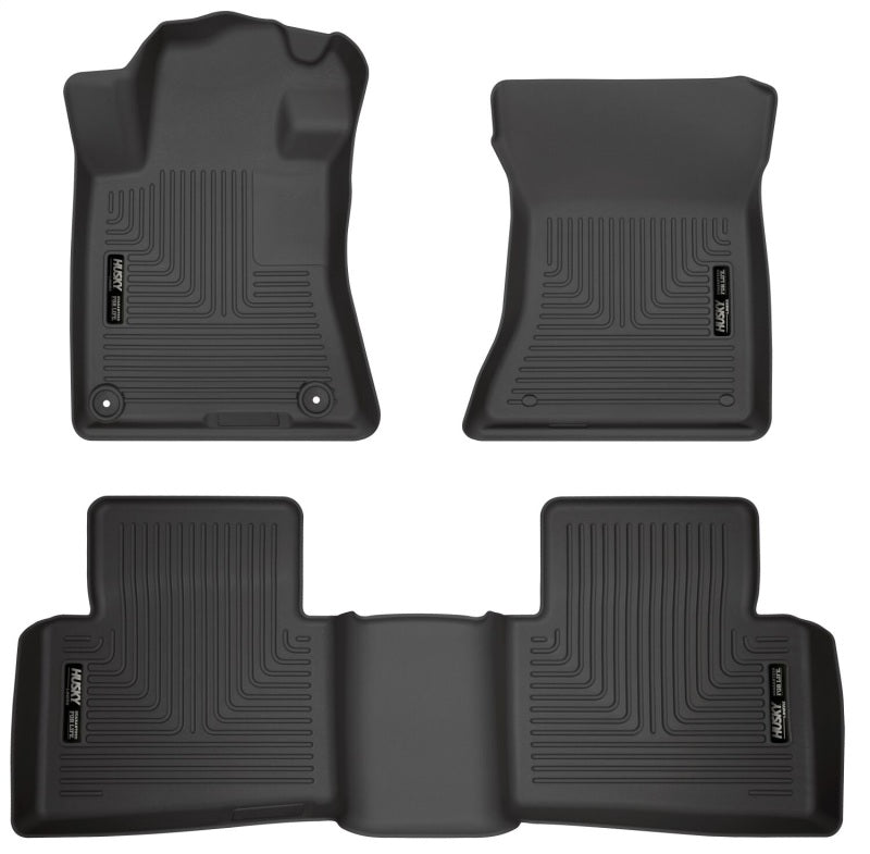 Husky Liners 19-23 Nissan Altima WeatherBeater Black Front & Second Seat Floor Liner 99381