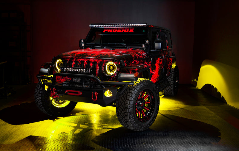 Oracle Jeep Wrangler JK/JL/JT High Performance W LED Fog Lights - ColorSHIFT - Dynamic 5846-332