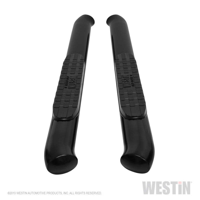 Westin 19-20 Chevrolet Silverado / GMC Sierra 1500 Reg Cab PRO TRAXX 4 Oval Nerf Step Bars - Black 21-24115
