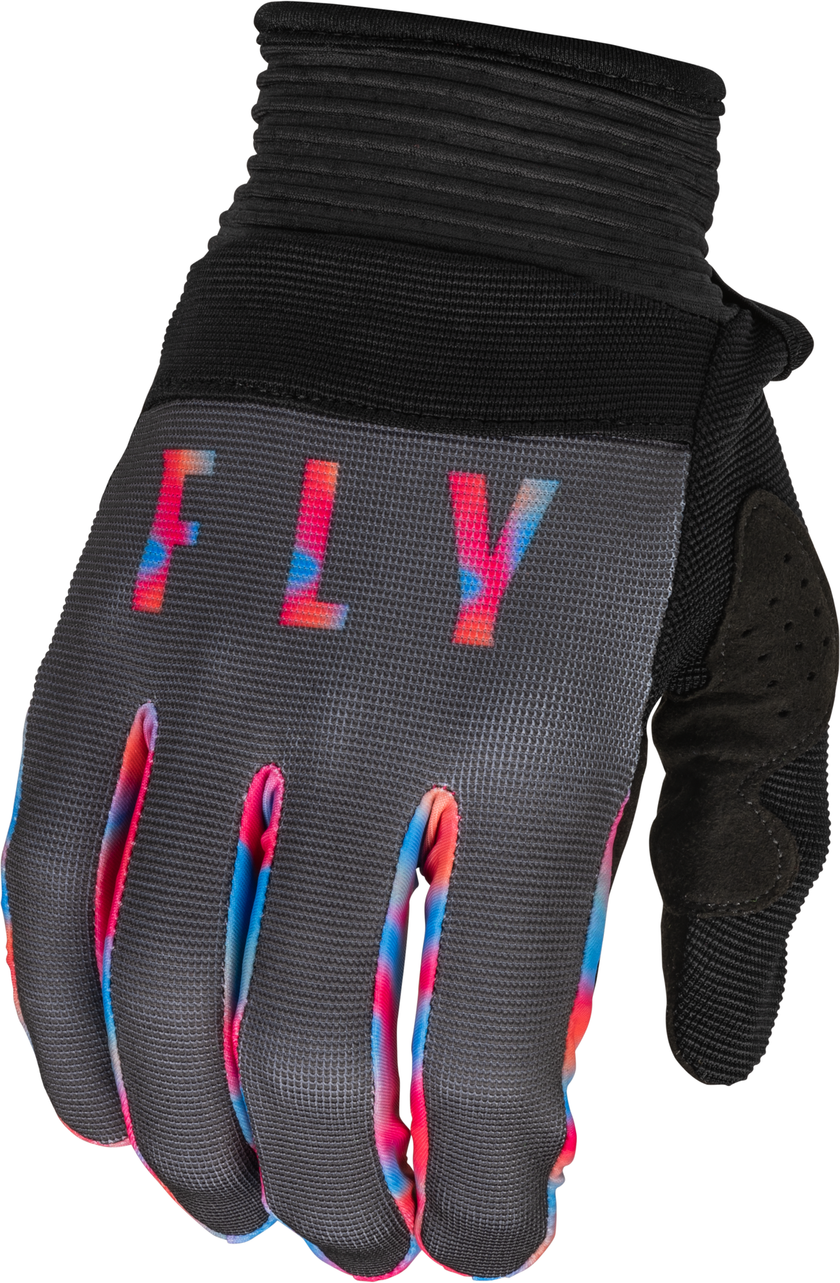 FLY RACING F-16 Gloves Grey/Pink/Blue Lg 376-811L