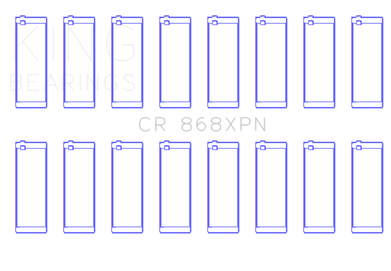 King Ford Prod V8 4.6L/5.4L (Size STDX) Performance Rod Bearing Set GCR868XPNSTDX