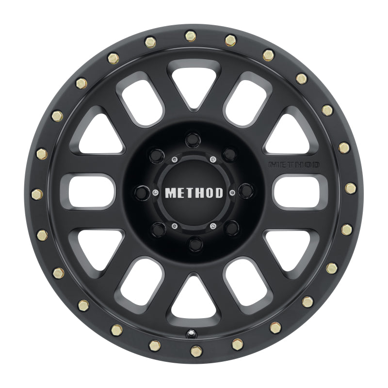 Method MR309 Grid 17x8.5 0mm Offset 8x6.5 130.81mm CB Matte Black Wheel MR30978580500