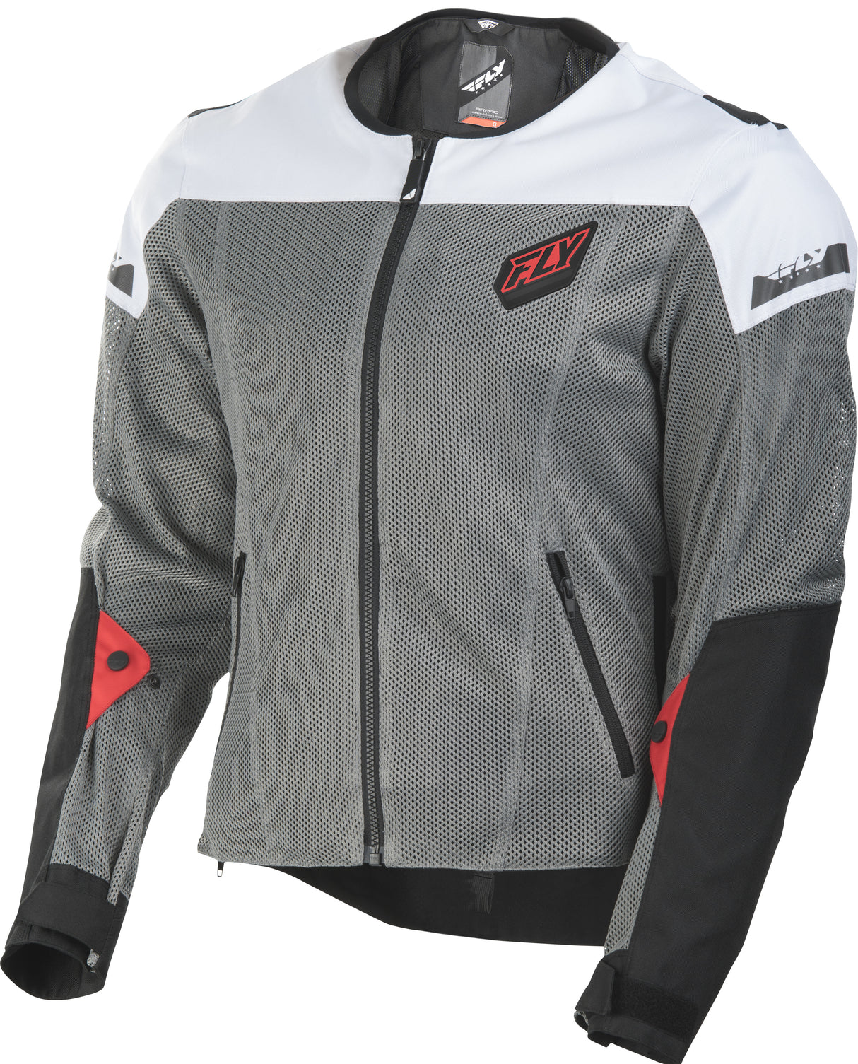 FLY RACING Flux Air Mesh Jacket Black/White Xl #6179 477-4074~5