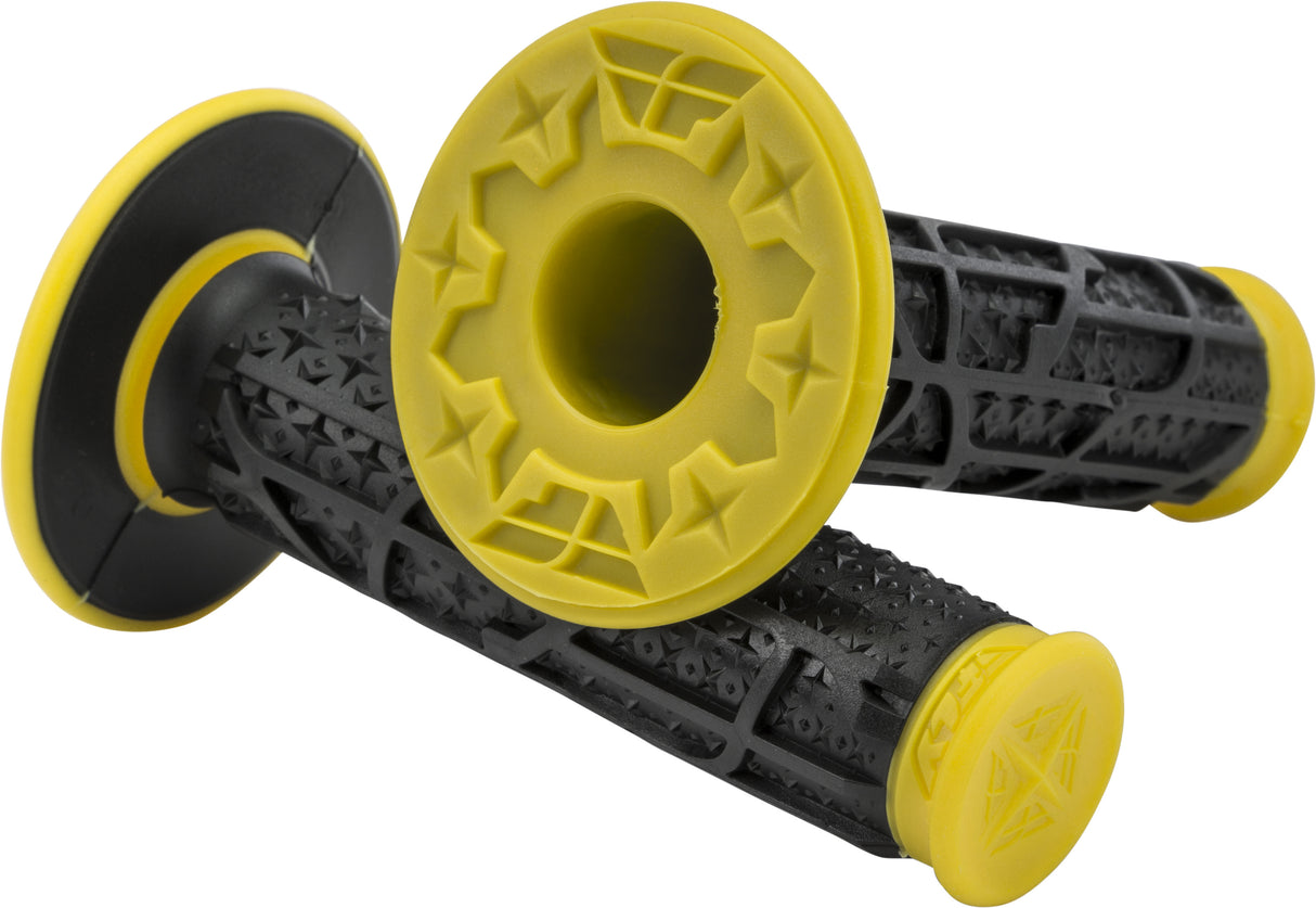 FLY RACING Pilot Ii Mx Grips Yellow/Black 01173614A