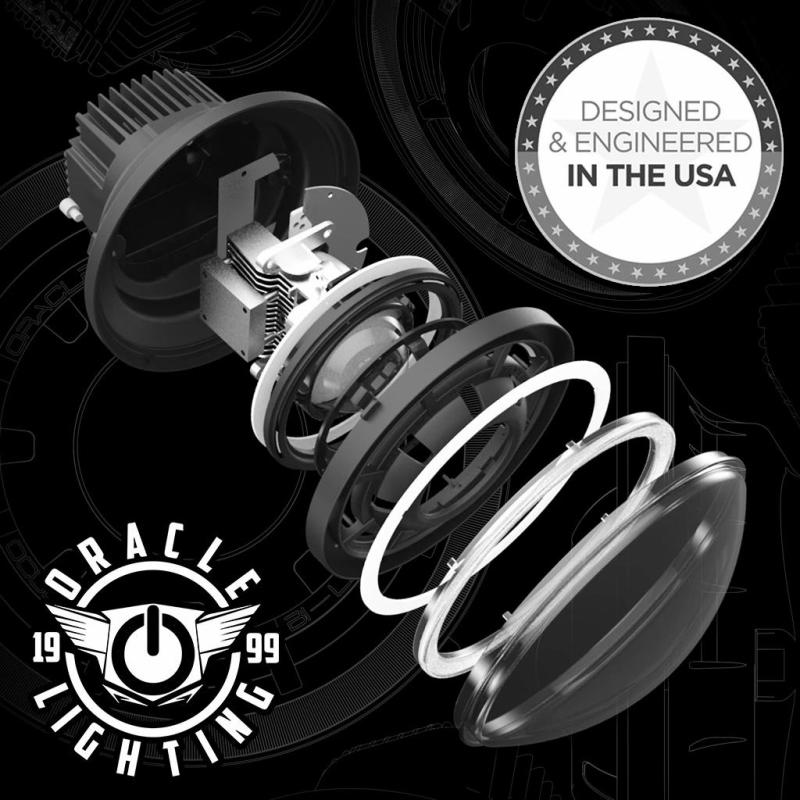 ORACLE Lighting 07-18 Jeep Wrangler JK Oculus 7in. ColorSHIFT Bi-LED Projector Headlights 5876-504