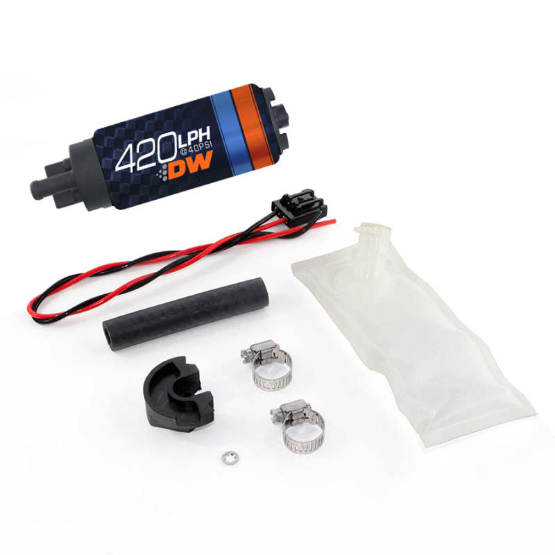 Deatschwerks DW420 Series 420lph In-Tank Fuel Pump w/ Install Kit For 94-02 Nissan S14/S15 9-421-1024