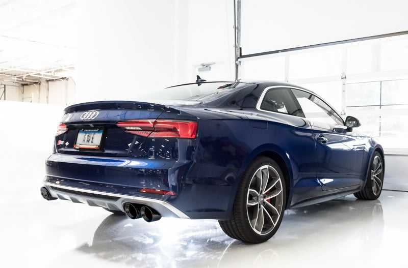 AWE Tuning Audi B9 S5 Coupe 3.0T Track Edition Exhaust - Diamond Black Tips (102mm) 3010-43058