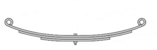 Ucf Double Eye Spring 1250# 3 Leaf30 Long On Center DES1230