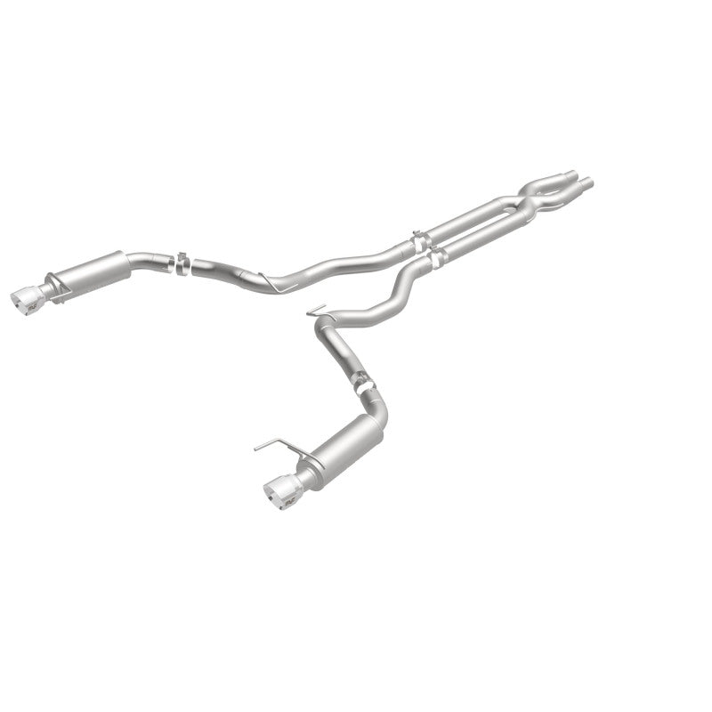 MagnaFlow Cat Back, SS, 3in, Competition, Dual Split Polished 4.5in Tips 2015 Ford Mustang GT V8 5.0 19101