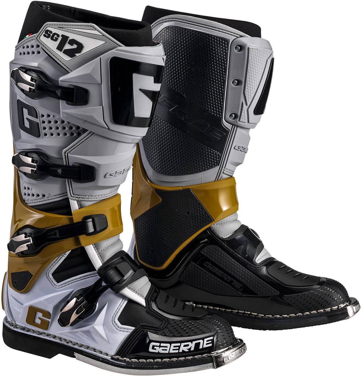 GAERNE Sg-12 Boots Grey/Magnesium/ White Sz 12 2174-080-12