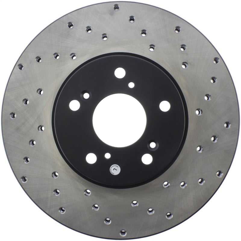 StopTech 99-08 Acura TL (STD Caliber) / 01-03 CL / 04-09 TSX Cross Drilled Left Front Rotor 128.40046L