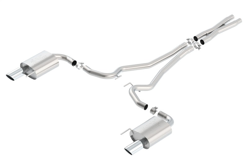 Borla Atak S Cat-Back 15-17 Ford Mustang GT 5.0L V8 MT/AT 2.5in pipe 4in tip 140591
