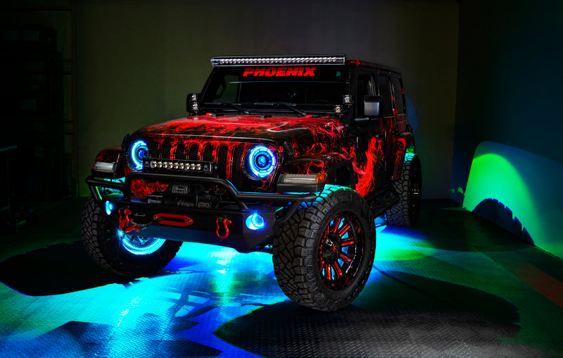 Oracle Jeep Wrangler JK/JL/JT High Performance W LED Fog Lights - ColorSHIFT - Dynamic 5846-332