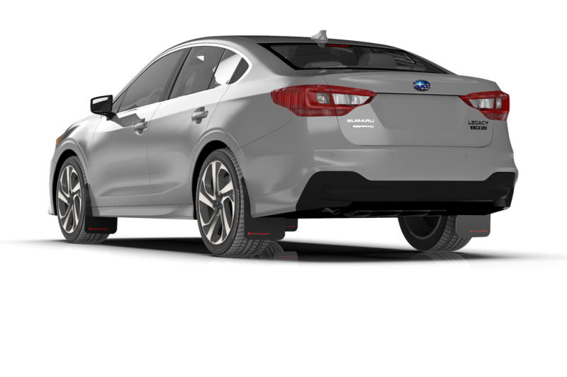 Rally Armor 20+ Subaru Legacy UR Black Mud Flap w/ White Logo MF64-UR-BLK/WH