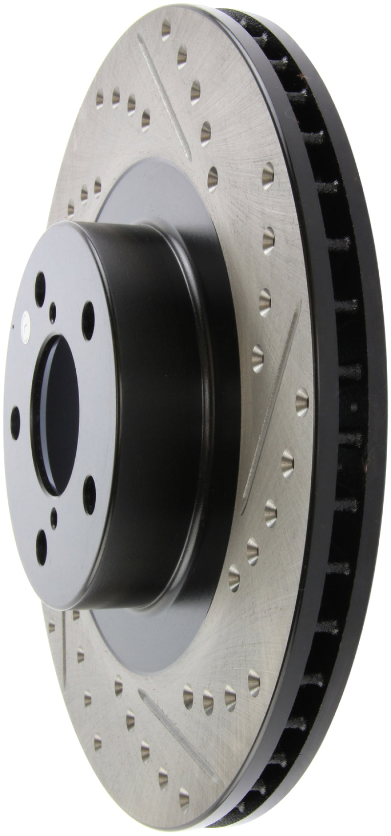 StopTech 02-10 Subaru WRX Slotted & Drilled Left Front Rotor (exc. STi) 127.47018L
