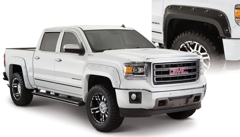 Bushwacker 16-18 GMC Sierra 1500 Boss Pocket Style Flares 4pc - Black 40976-02