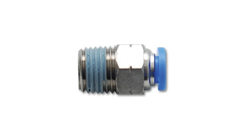 Vibrant Male Straight Pneumatic Vacuum Fitting (1/4in NPT Thread) - for 1/4in (6mm) OD tubing 2664