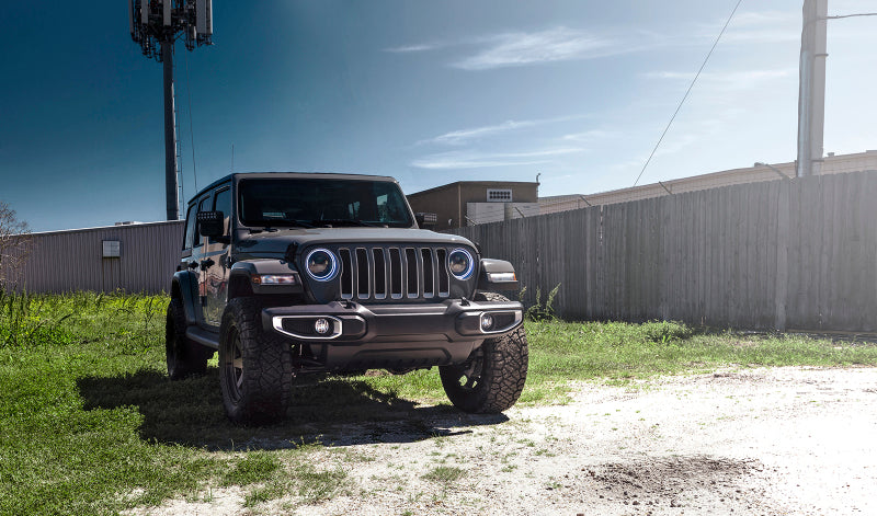 Oracle Jeep Wrangler JL/JT 7in. High Powered LED Headlights (Pair) - ColorSHIFT w/ BC1 Controller 5769J-335