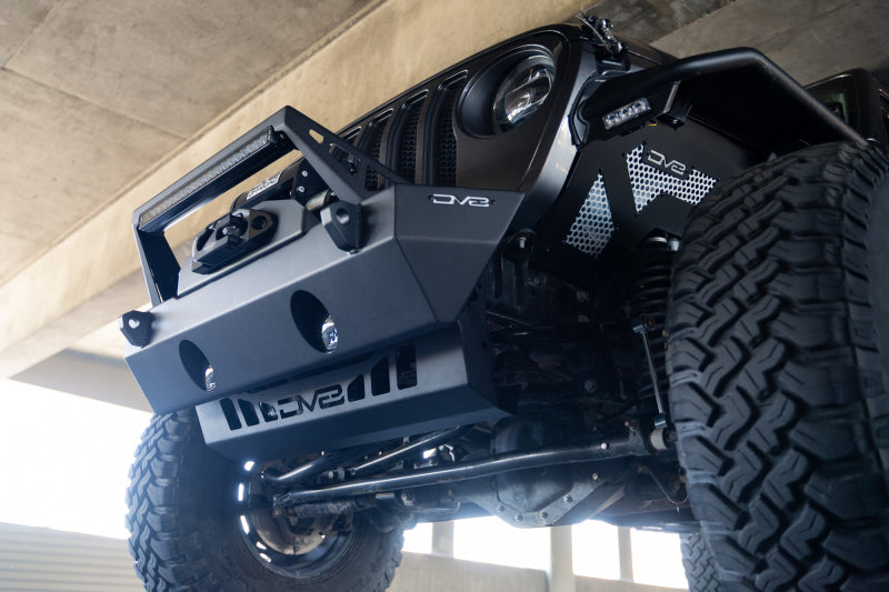 DV8 Offroad 18-23 Jeep Wrangler JL/JT Front Bumper Sway-Bar Disconnect Motor Skid Plate SPJL-02