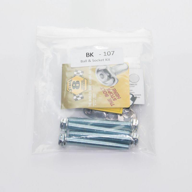Kooks Locking Ball and Socket Bolt Kit (2 Bolts/2 Nuts/Locking Hardware) BK107