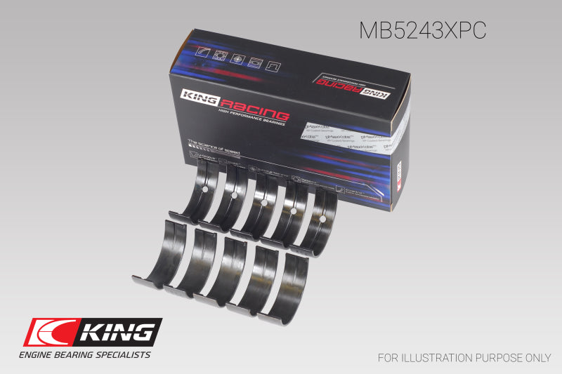 King Nissan SR20DE/DET (2.0L) (Size STD) Performance Coated Main Bearing Set GMB5243XPC