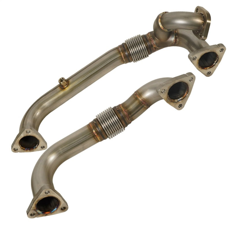 BD Diesel 08-10 Ford F-250/F-350/F-450/F-550 Powerstroke 6.4L Up Pipes Kit w/Manifold Set 1041484