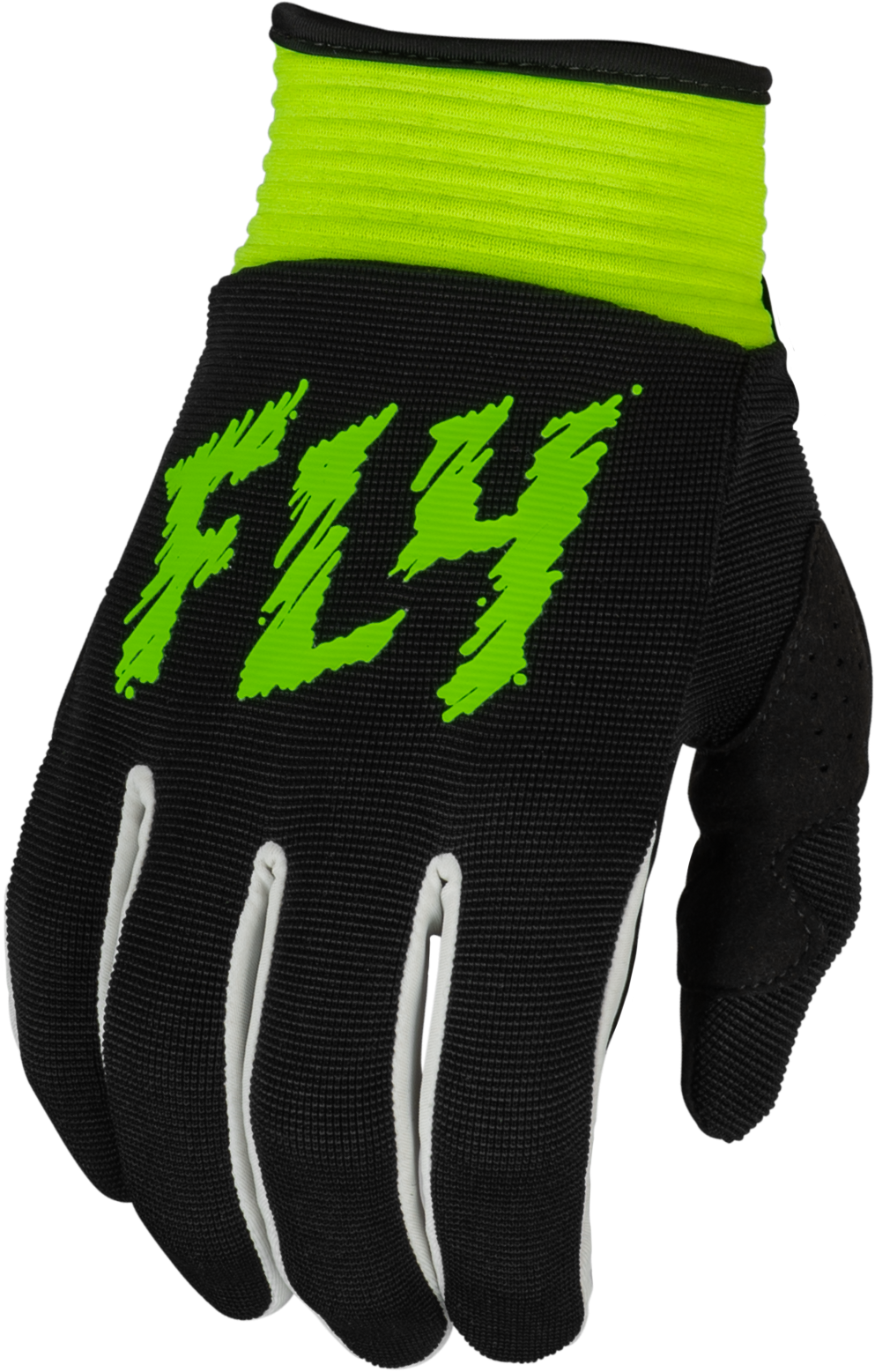FLY RACING Youth F-16 Gloves Black/Neon Green Yl 377-214YL