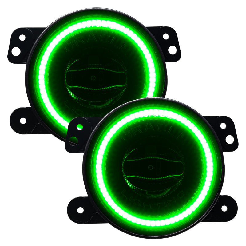 Oracle Jeep Wrangler JK/JL/JT High Performance W LED Fog Lights - ColorSHIFT - Dynamic 5846-332