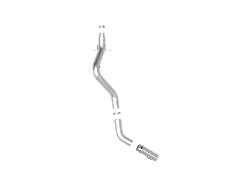 aFe Large Bore-HD 5 IN 409 SS DPF-Back Exhaust System w/Polished Tip 20-21 GM Truck V8-6.6L 49-44125-P