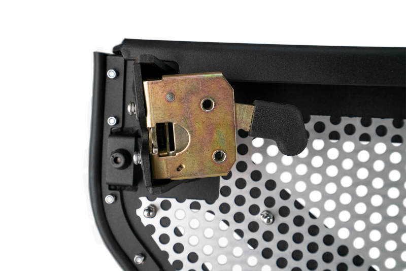 DV8 18-22 Jeep 4 Door JL/JT Aluminum Half Doors with Perforated Mesh Rear HDJL-01R