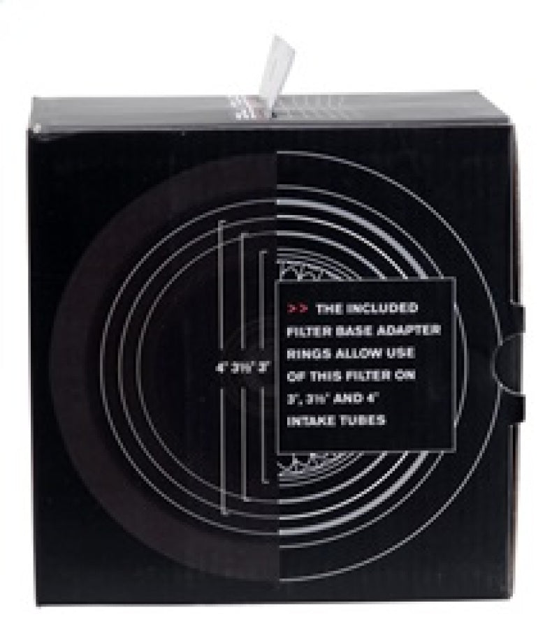 Spectre Adjustable Conical Air Filter 2-1/2in. Tall (Fits 3in. / 3-1/2in. / 4in. Tubes) - Red 8162