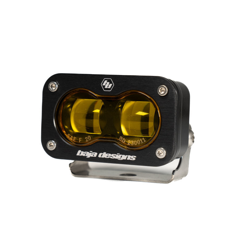 Baja Designs 17-20 Ford F-150 Raptor S2 SAE Sportsmen Fog Pocket Kit - Amber 448176