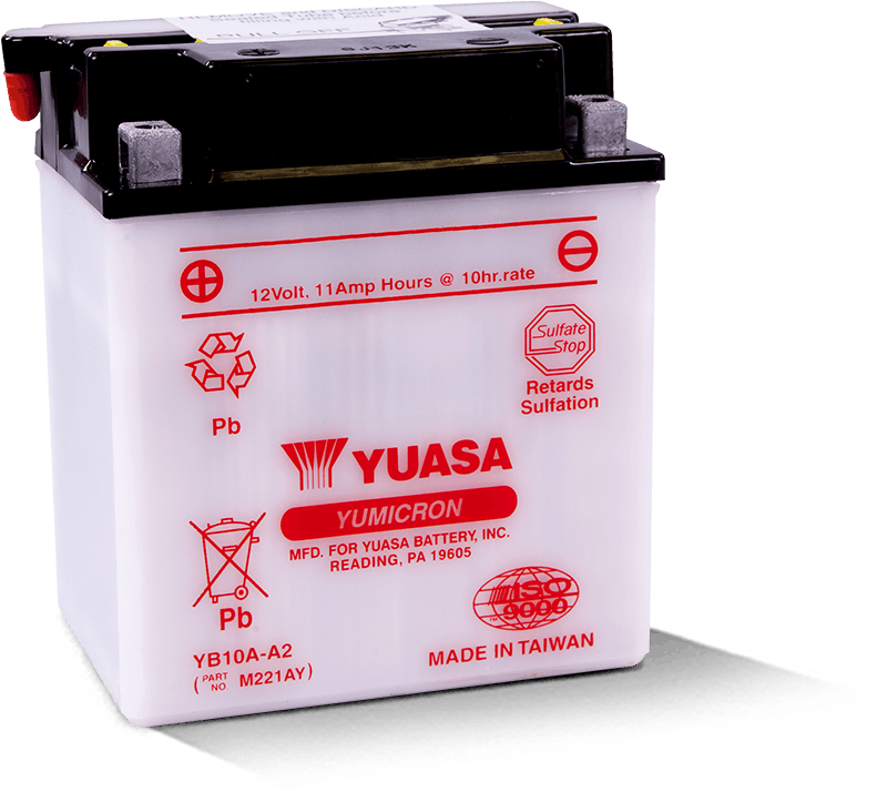 Yuasa YB10A-A2 Yumicron 12 Volt Battery YUAM221AY